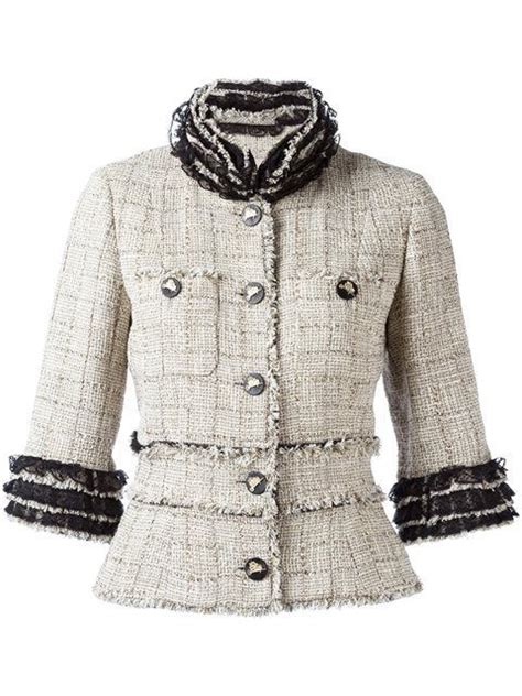 chaqueta coco chanel|chanel cotton tweed jacket.